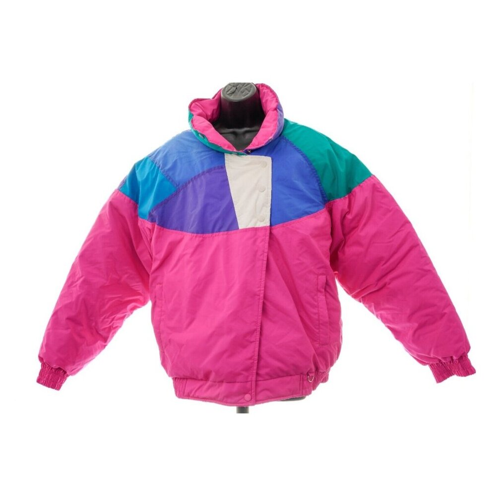 Vintage Colorado Classics Multicolor Jacket GOOSE DOWN Women's Sz L